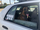 Beware of K-9 Sticker