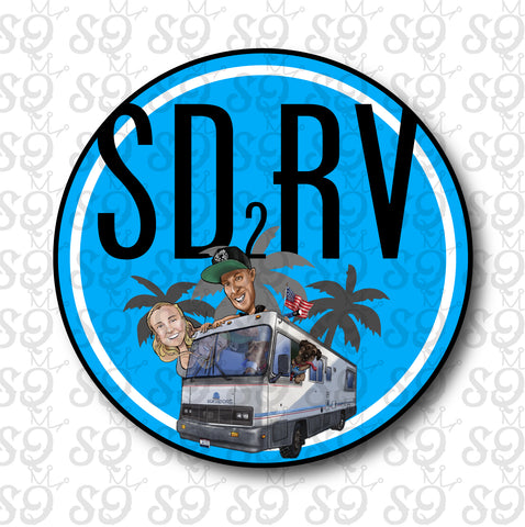 SD2RV Logo Sticker